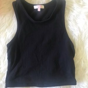 Black crop top
